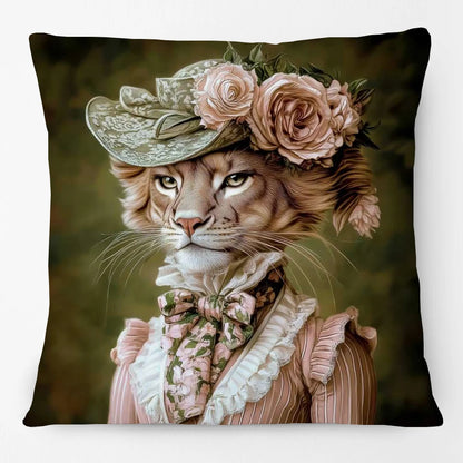 Animal Royalty Cushion Covers 45cm | Regal Animal Portraits & Vintage Style