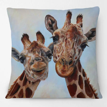 Farm Animal Friends Cushion Covers 45cm | Highland Cow, Giraffe & Farmhouse Designs