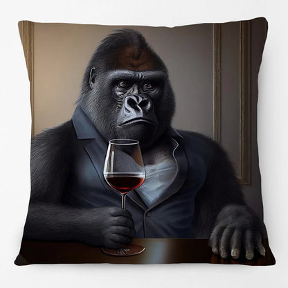 Cushion Cover Wine Bar Vintage Fun Cheetah Donkey Kangaroo