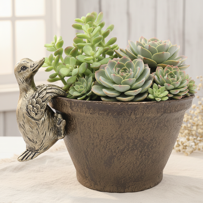 Duck Pot Sitter Hanger Set of 2 - Planter Pot Decor