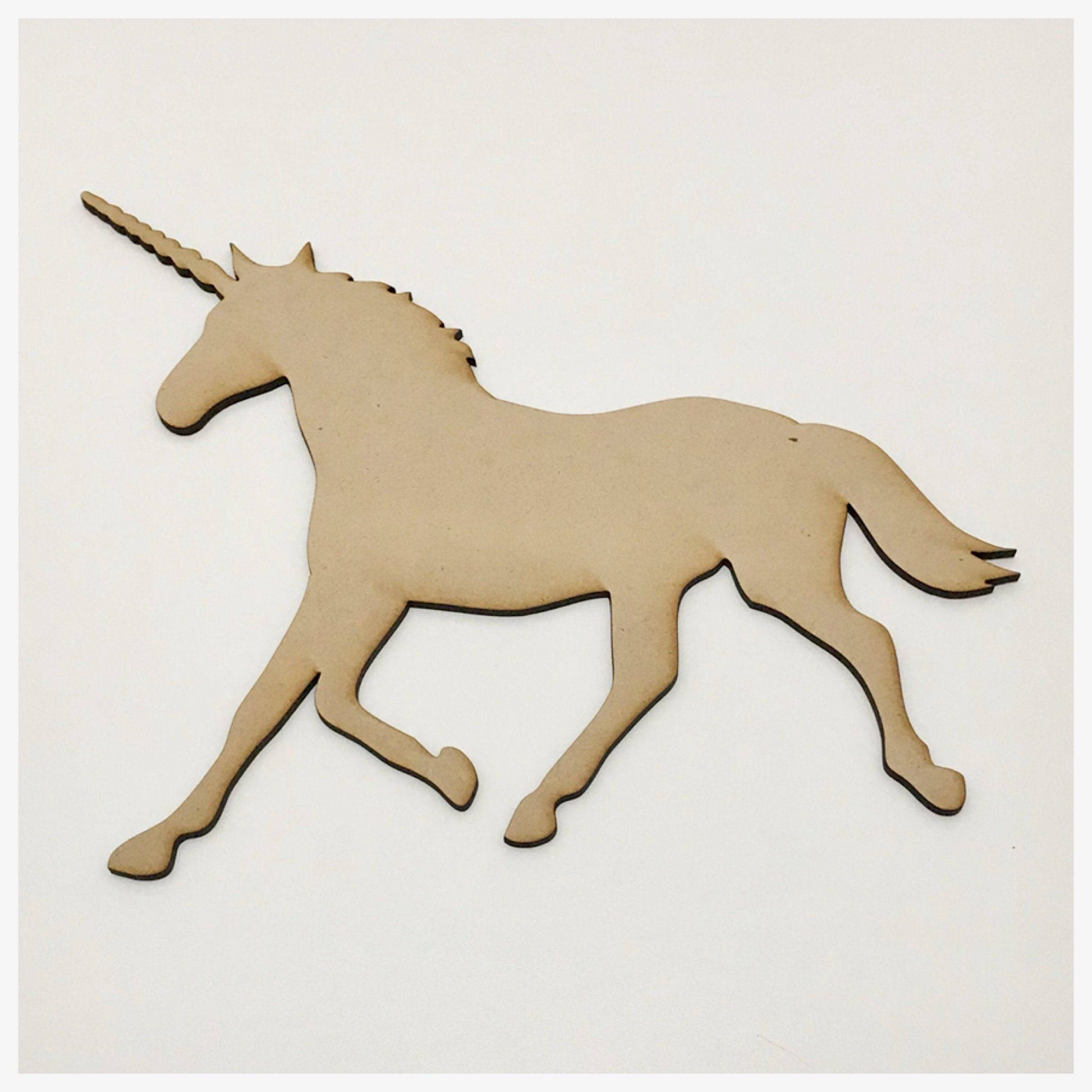 Unicorn Horse MDF Shape DIY Raw Cut Out Art Craft Decor - The Renmy Store Homewares & Gifts 