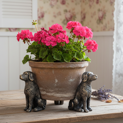 Dog Pot Feet Set of 3 - Planter Pot Raisers