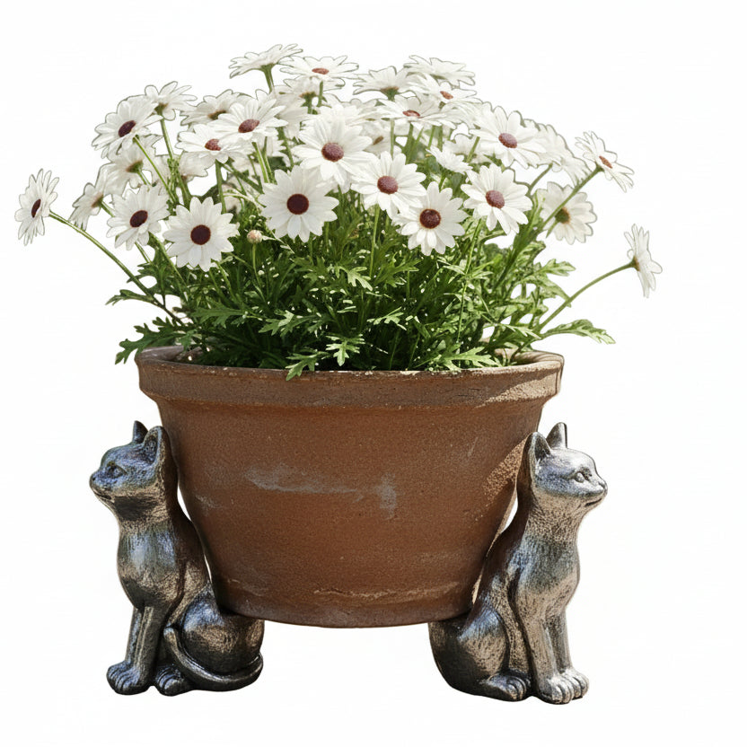 Cat Kitty Pot Feet Set of 3 - Planter Pot Raisers