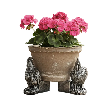 Chicken Hen Pot Feet Set of 3 - Planter Pot Raisers