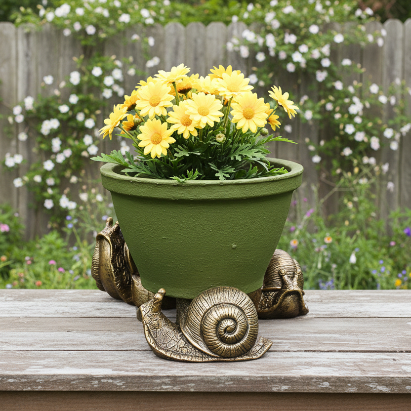 Snail Pot Feet Set of 3 - Planter Pot Raisers