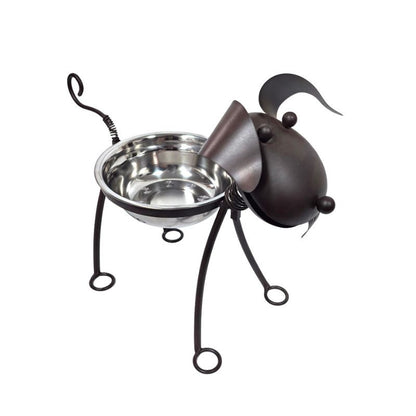 Dog Bowl Stand Elevated Funky Design Metal Pet Feeder