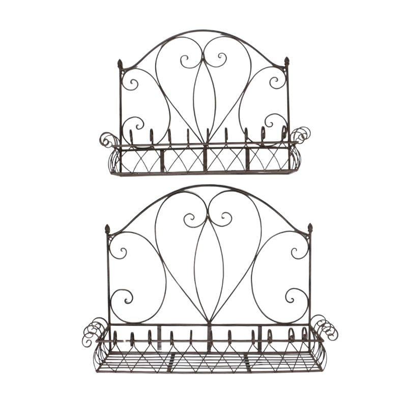Wall Planter Pots Set of 2 Rustic Herb Garden | Extra Large & Large