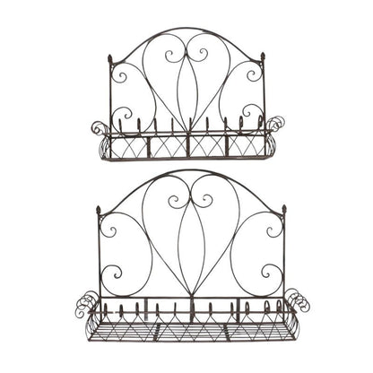 Wall Planter Pots Set of 2 Rustic Herb Garden | Extra Large & Large