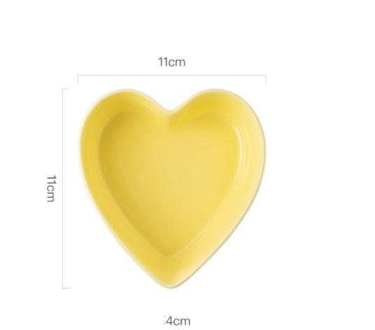 Heart Love Bowl Dish Kitchen Ceramic