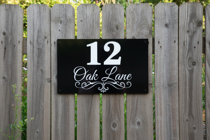 Address Sign Fence