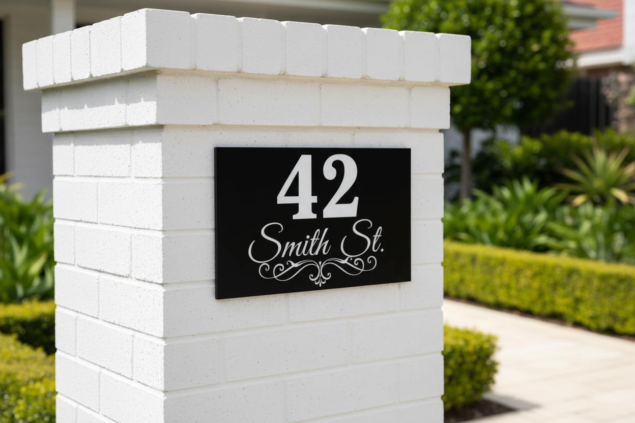 Address Sign Letterbox