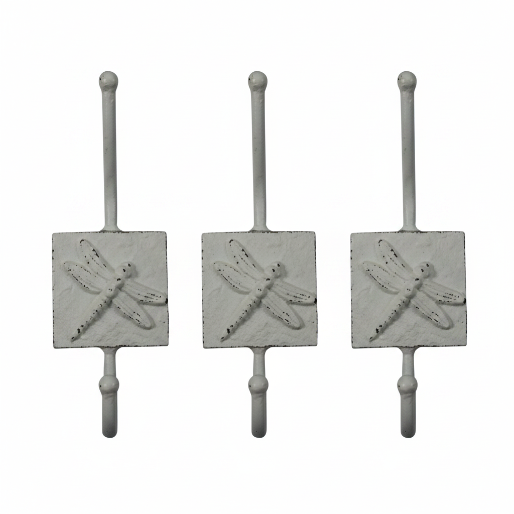 All 3 White Hooks - Clean Product Shot