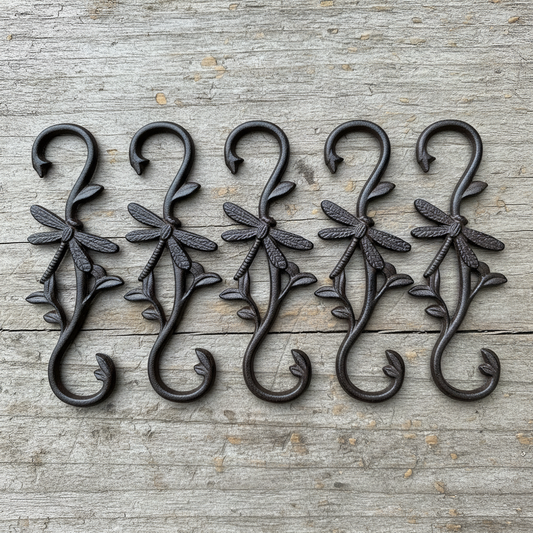 All 5 Hooks Flat Lay - Close Up