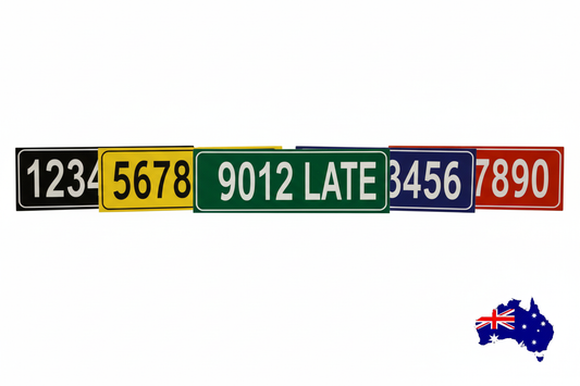 All 7 color options showcase - Black, Yellow, Green, Blue, Red