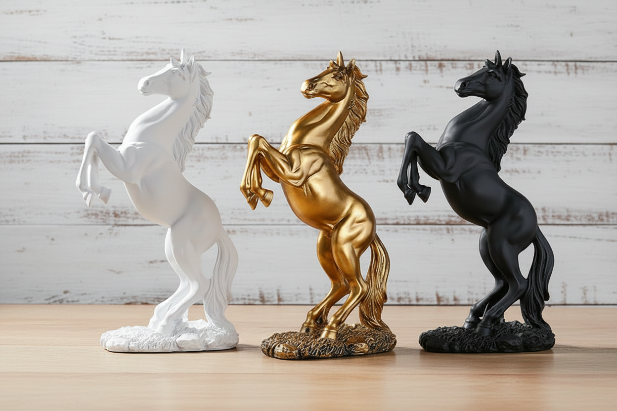 All Three Horse Colours Close-up