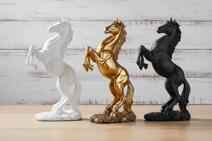 All Three Horse Colours Close-up