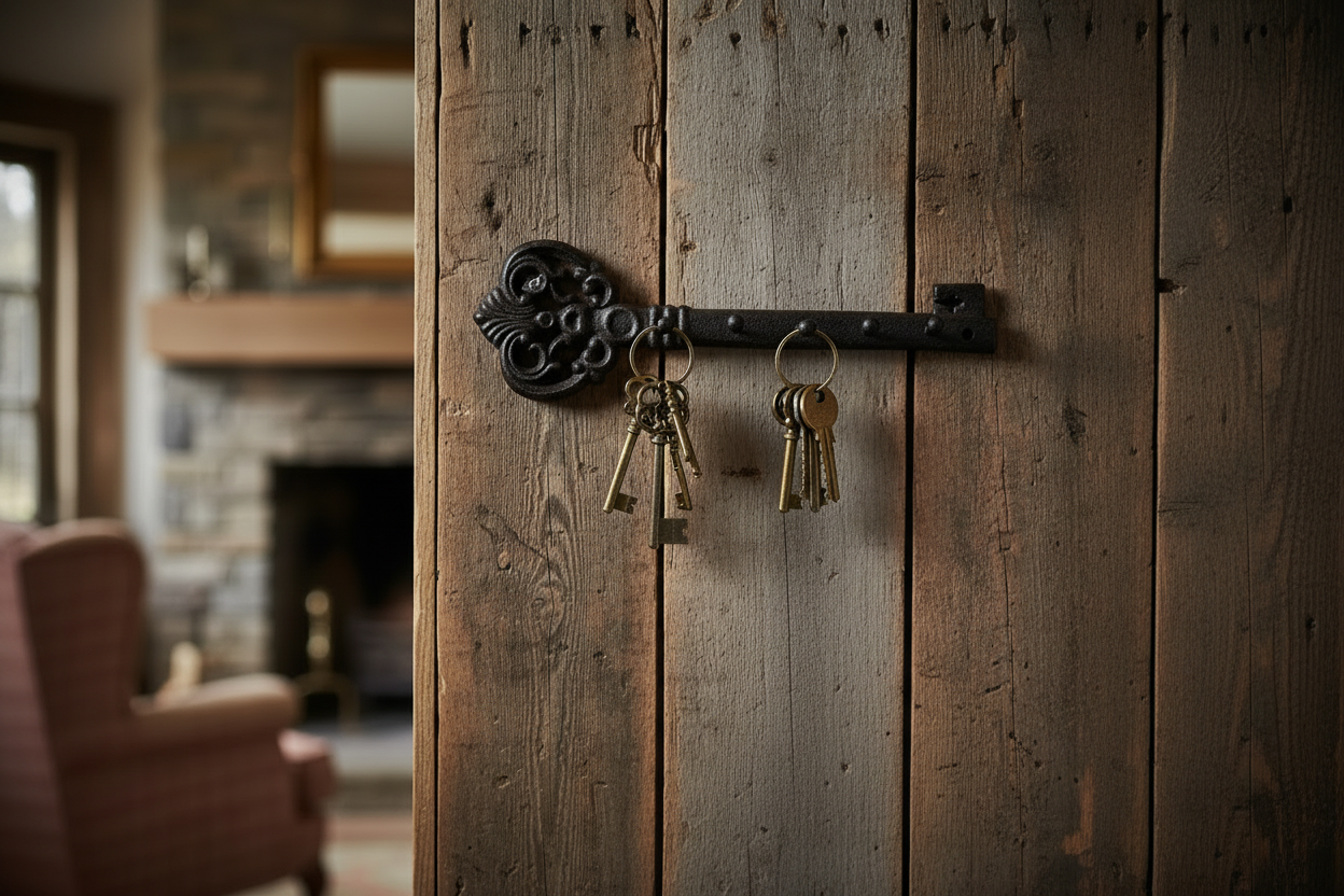 Antique Key Rack Country Home