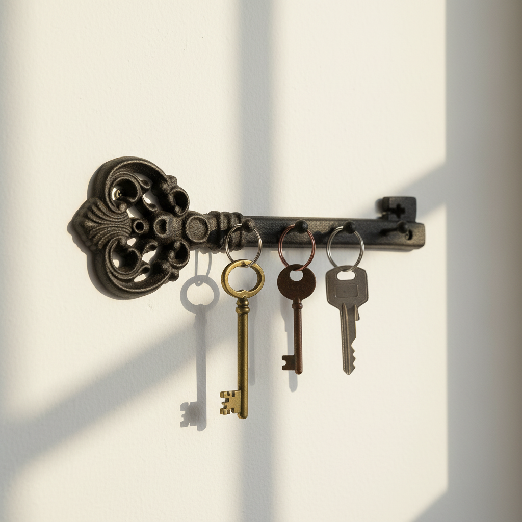 Antique Key Rack Real Life