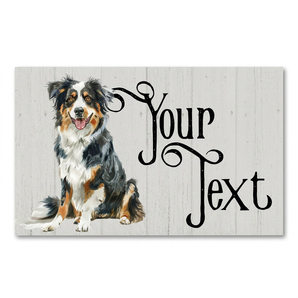 Australian Shepherd personalised sign main image