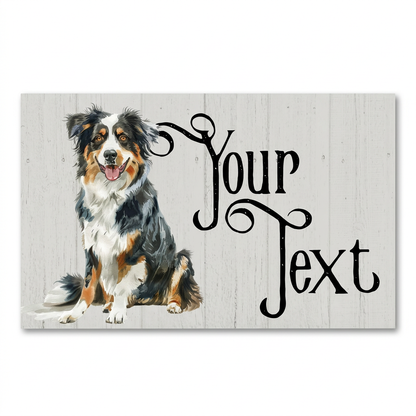 Australian Shepherd personalised sign main image