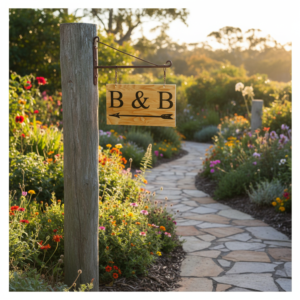 B&B lifestyle sign