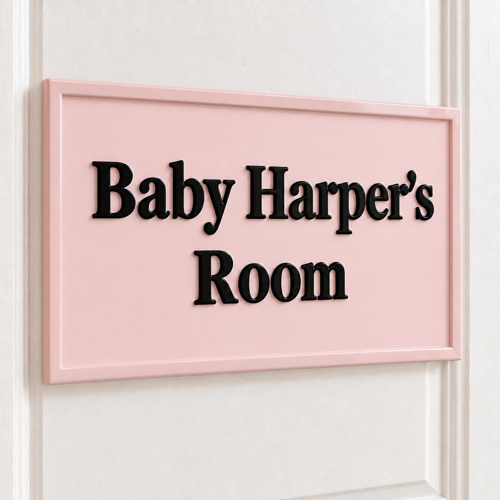 Baby Harper’s Room matching blush border