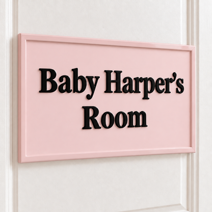 Baby Harper’s Room matching blush border