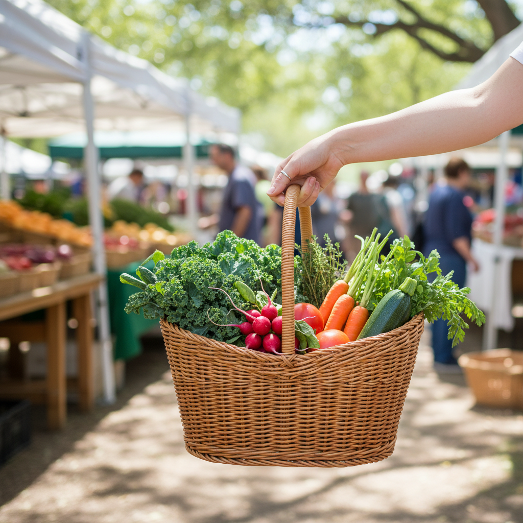Basket — farmers market lifestyle