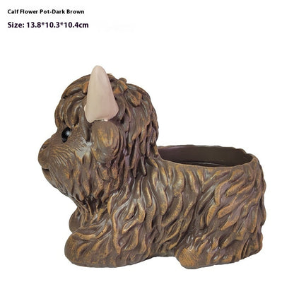 Planter Pot Garden Highland Cow Country