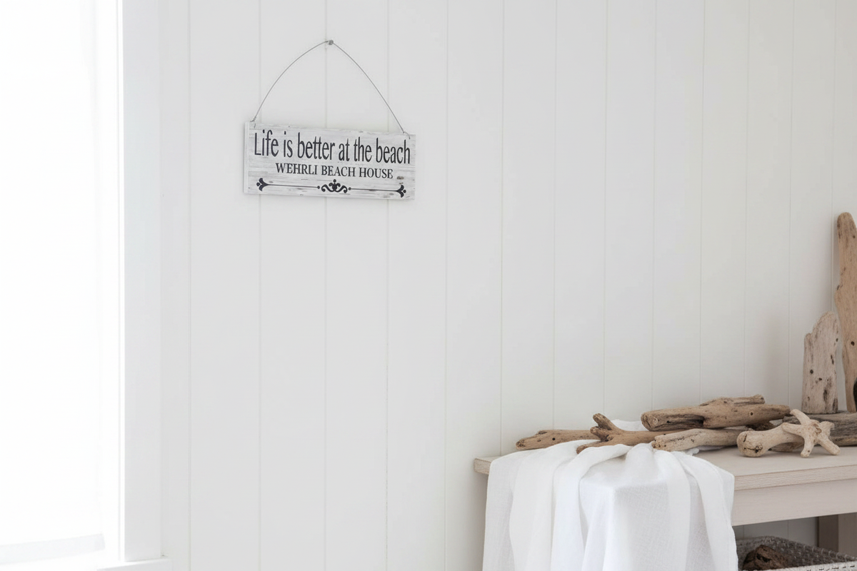 Beach House Sign Wall