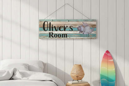 Beach Shack Shell Sign Kids Room