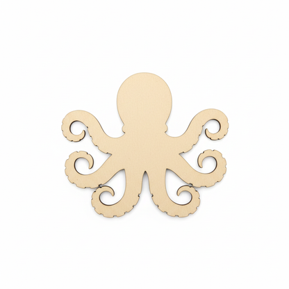 Blank MDF octopus outer silhouette