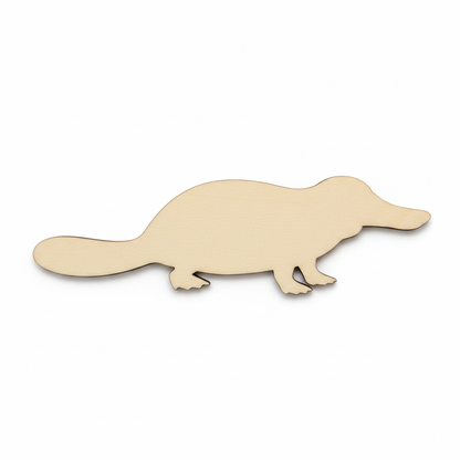 Blank MDF platypus outer silhouette