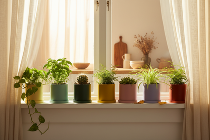 Boho Kitchen Windowsill Style