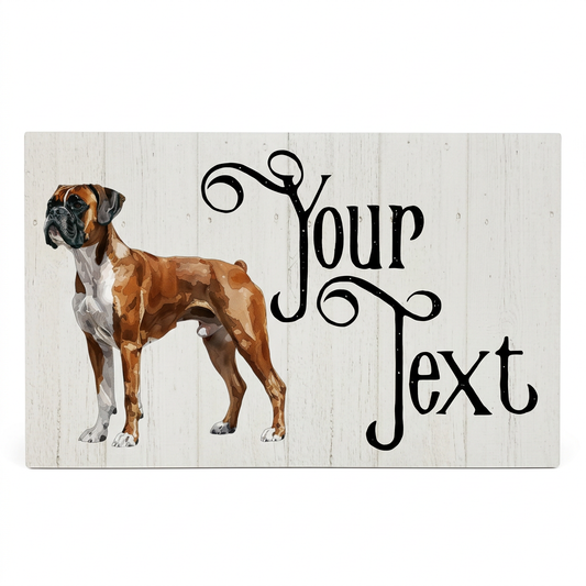 Boxer Your Text main sign image