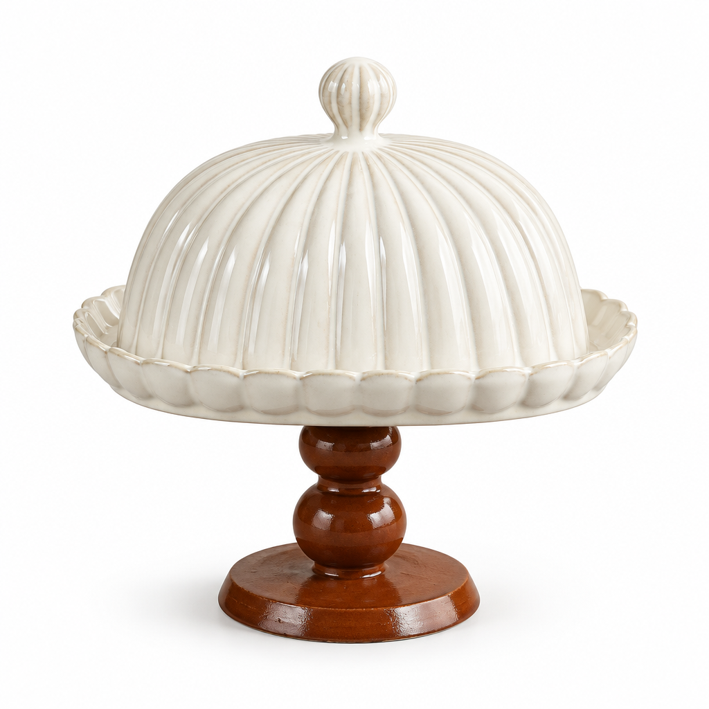 Brown pedestal stand