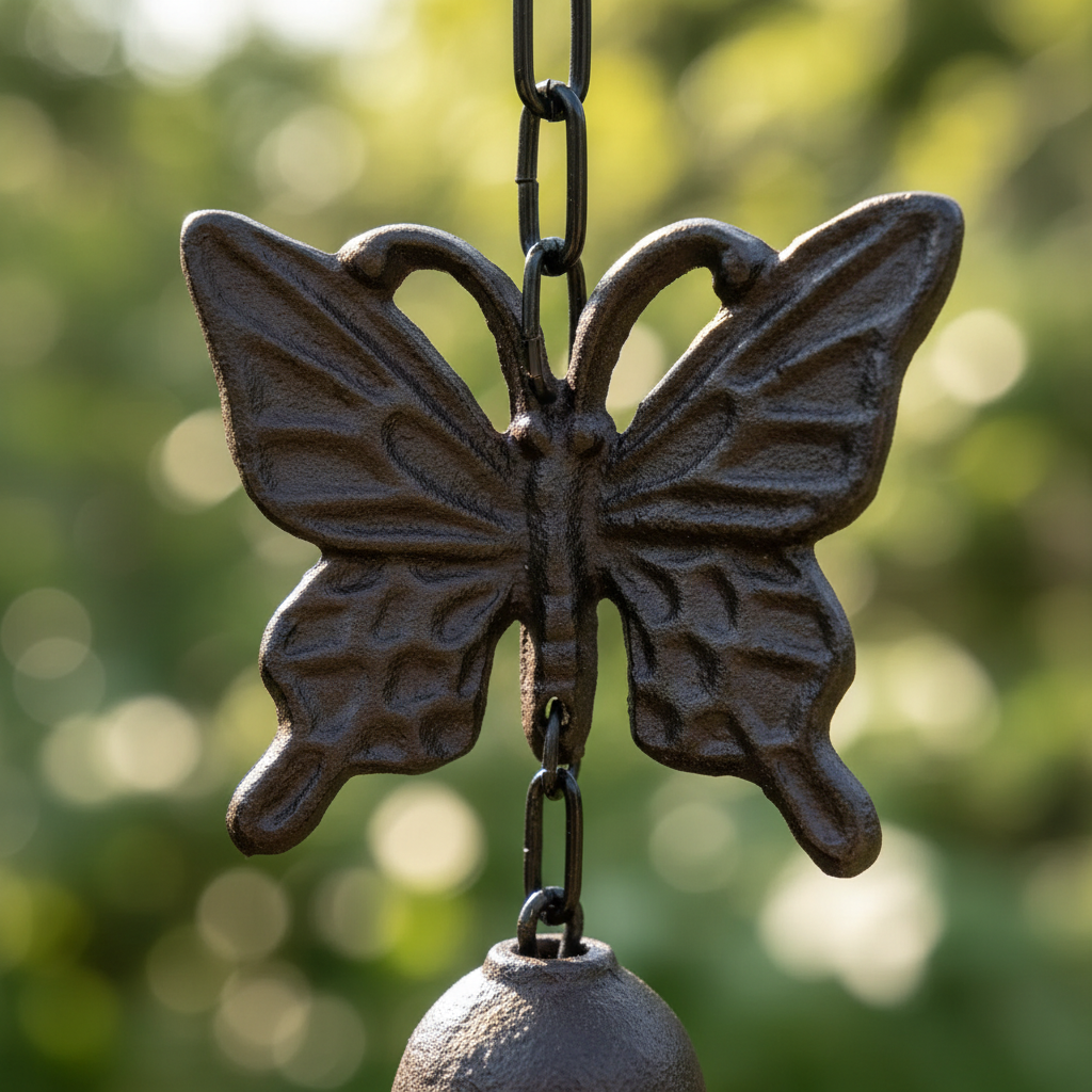 Butterfly Bell Chime — Close Up Detail