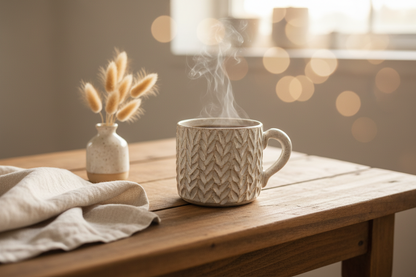 Cable Knit Mug Lifestyle 1
