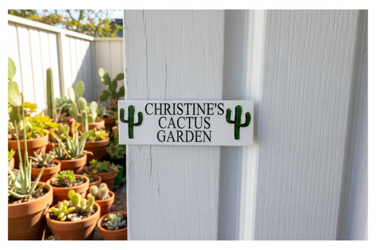 Cactus Sign Garden