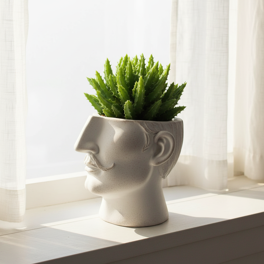Cactus windowsill