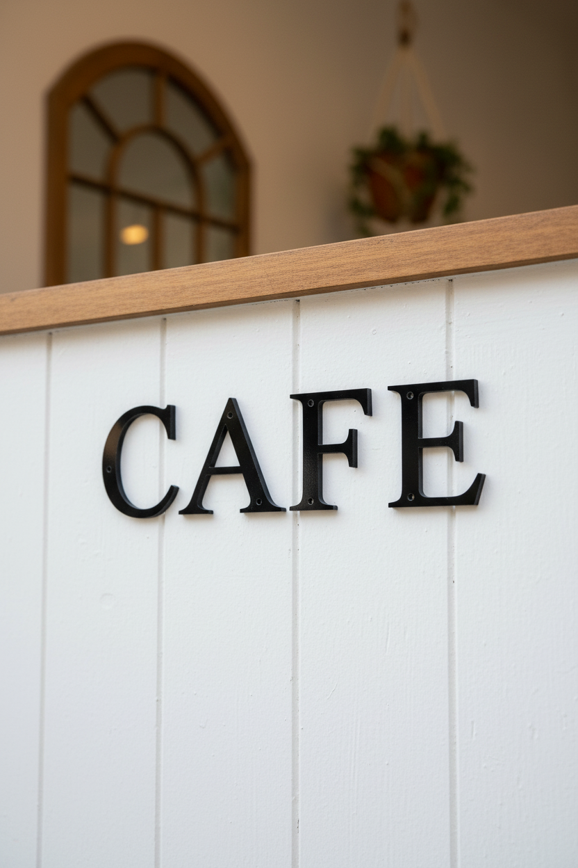 CAFE 8.5cm letters