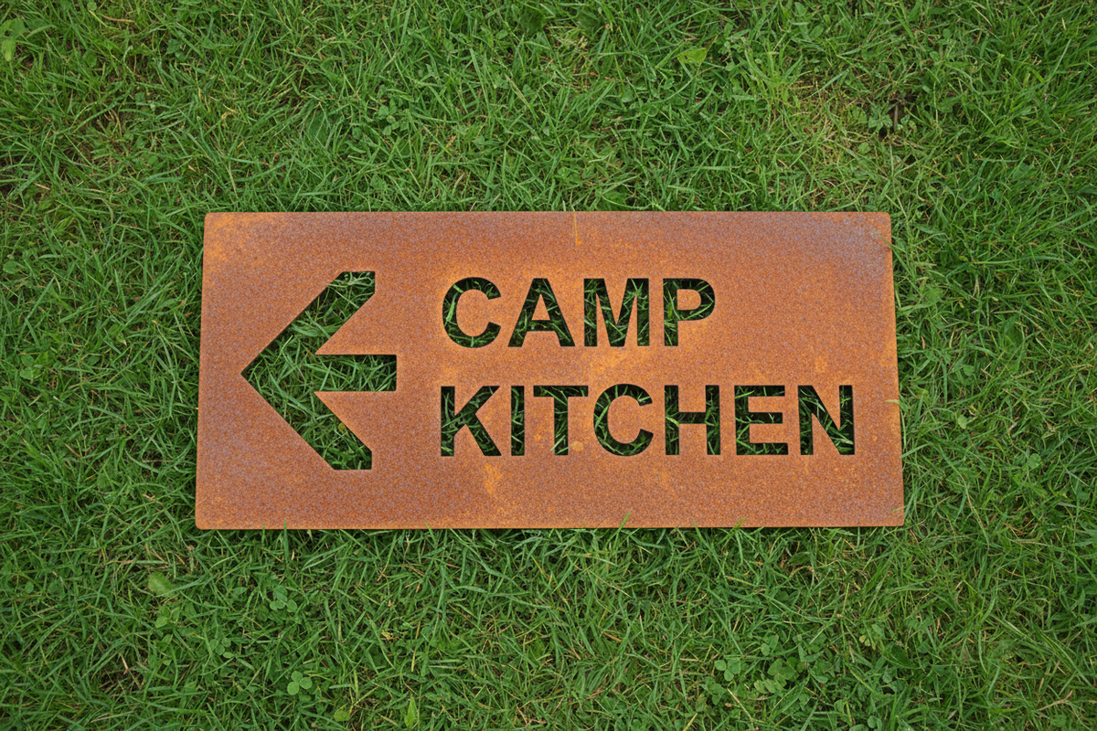 Camp Kitchen sign