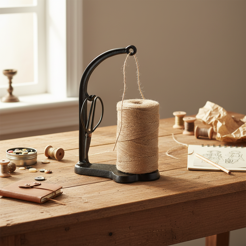 Cast Iron Arch Twine Stand — Craft Desk