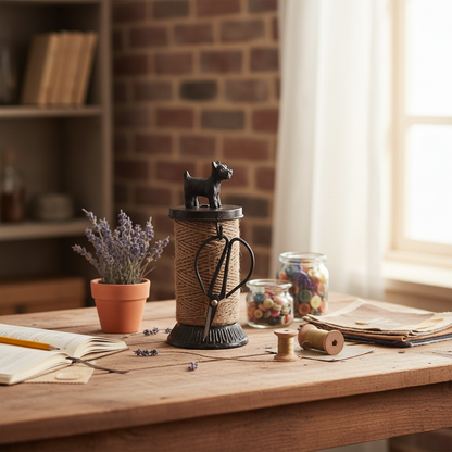 Cast Iron Dog Twine Holder — Craft Desk