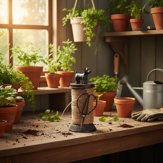Cast Iron Dog Twine Holder — Garden Shed