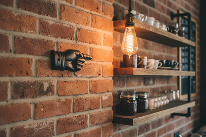 Cast Iron Finger Sign - Coffee Bar