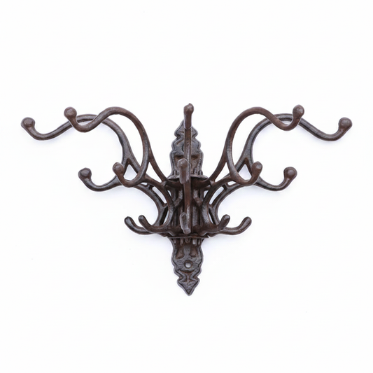 Cast Iron Foldable Hook - White Background