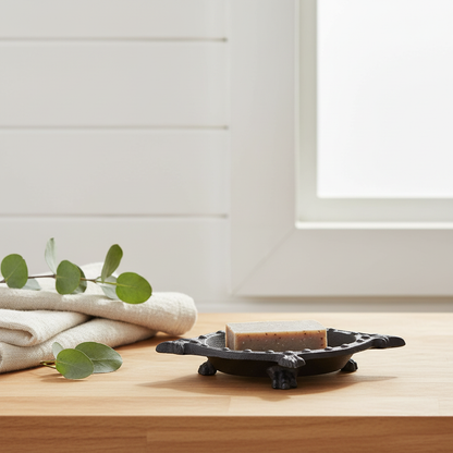 Cast Iron Soap Dish — Farmhouse Bathroom
