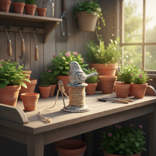 Cast Iron Twine Holder — Garden Shed