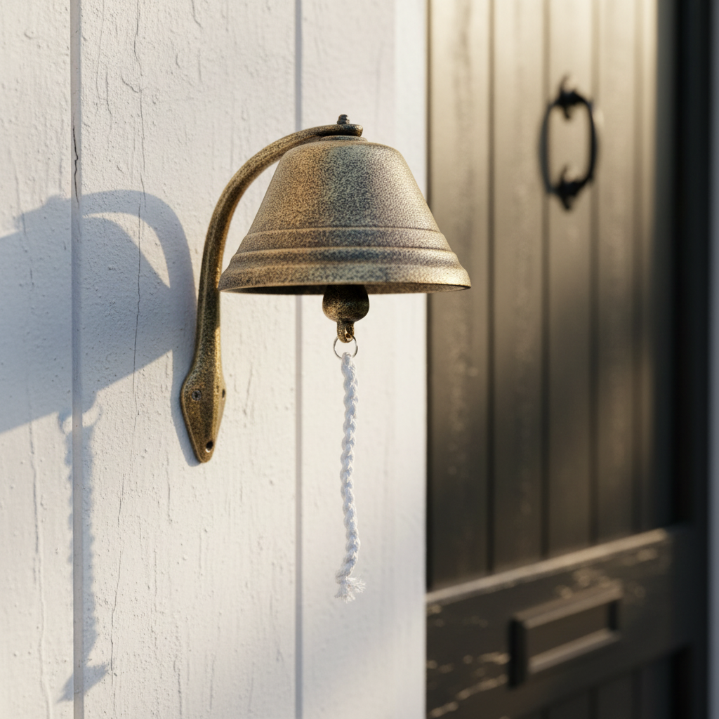 Cast Iron Wall Bell - Cottage Door
